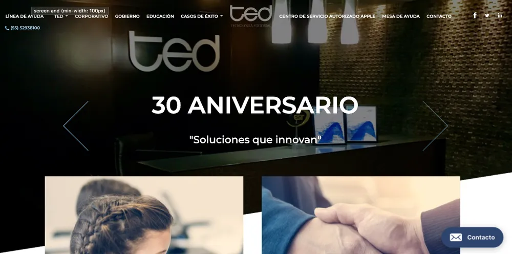 TED Captura de pantalla